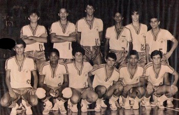 Seleção Acreana de Vôlei, vice-campeã brasileira em 1984 (Foto: Duda castro/Arquivo Pessoal)