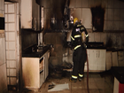 Casa pega fogo no Bairro São Bento em Divinópolis