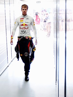 Vettel no treino do GP do Brasil (Foto: Getty Images)
