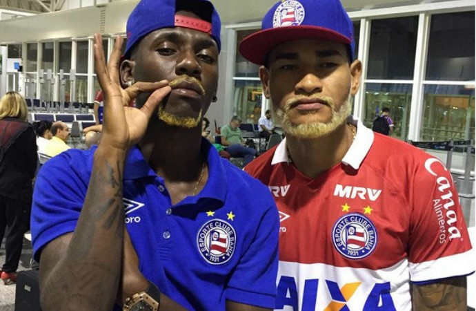 Allano e Jackson, jogadores do Bahia (Foto: Divulgação / E.C. Bahia)