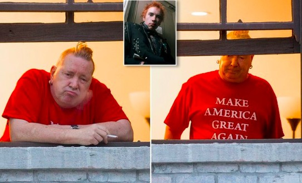 Ex Sex Pistols Veste Camiseta Pr Trump E Irrita A Web Celebridades Glamour