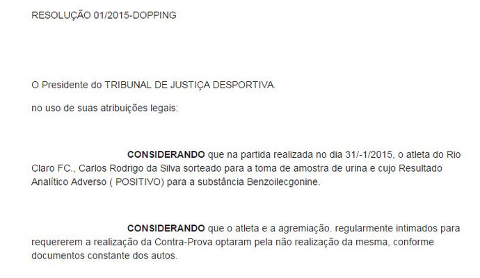 Exame antidoping Rodrigo Ninja, Rio Claro (Foto: Reprodução/FPF) Exame antidoping Rodrigo Ninja, Rio Claro (Foto: Reprodução/FPF)