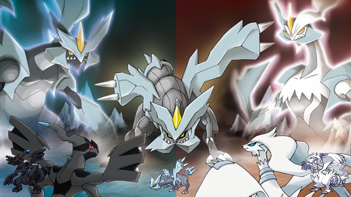 Zekrom, Reshiram e Kyurem também lançaram moda em Pokémon Black & White com lendários que poderiam se fundir (Foto: Reprodução/Rafael Monteiro)