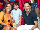 Rafa Justus e filhas de Ronaldo vão a aniversário em SP