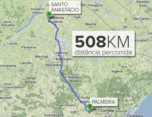 Info Mapa Palmeiras placa carro (Foto: Editoria de arte / Globoesporte.com)