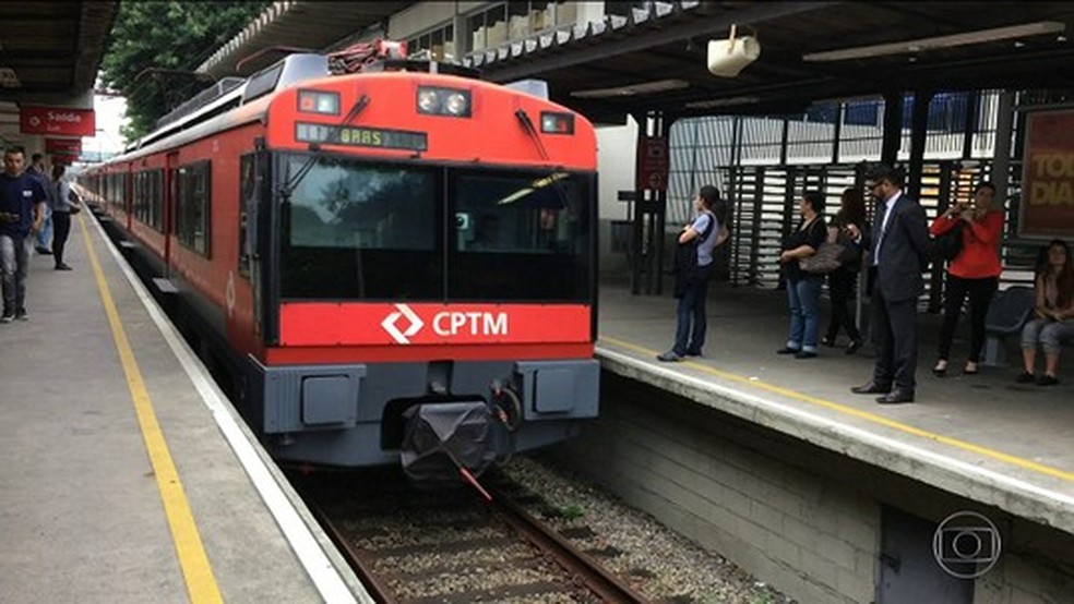 Trem da CPTM  (Foto: Reprodução/TV Globo)