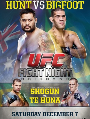 Poster UFC Hunt x Pezão (Foto: Divulgação)