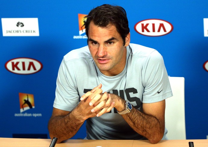 Federer Tênis Coletiva (Foto: AP)