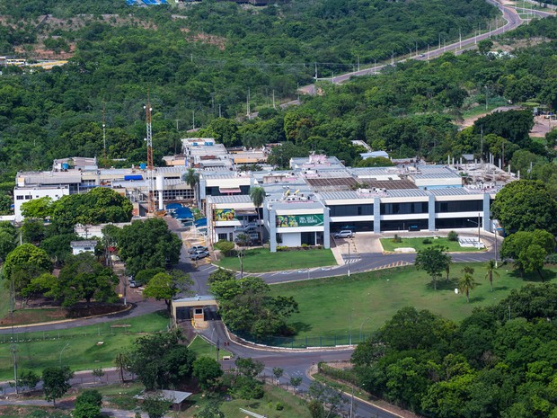 Vista aérea do Palácio Paiaguás no Centro Político Administrativo de Cuiabá (Foto: Marcos Vergueiro / GCOM MT)