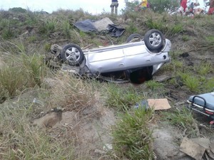 PRF disse que motoristas estava em alta velocidade na hora do acidente (Foto: Viviane Moreira/ Site O Povo News)