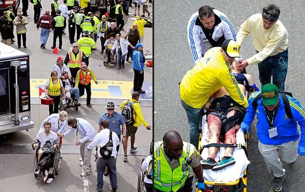 atentado maratona Boston bomba (Foto: Charles Krupa / AP) atentado maratona Boston bomba (Foto: Charles Krupa / AP)