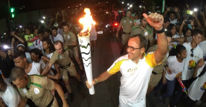 revezamento da tocha, Ilhéus, Olimpíadas, Rio 2016 (Foto: Pedro Veríssimo)
