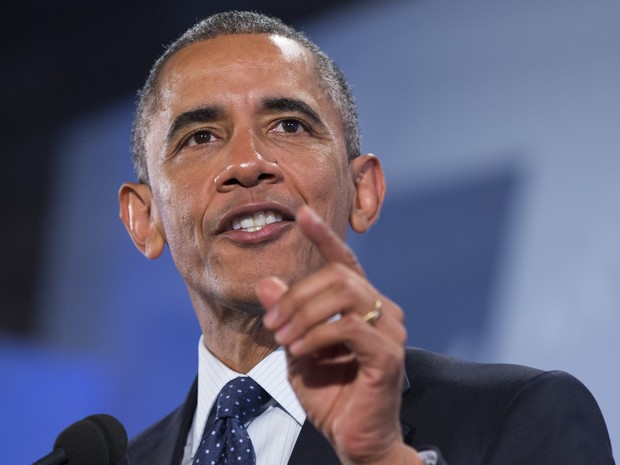 Obama discursa no encontro global de empreendedores em Nairobi (Foto: AP Photo/Evan Vucci)