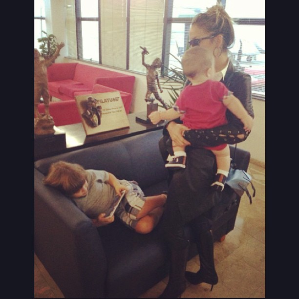 Claudia Leitte com os filhos (Foto: Reprodução/Instagram)