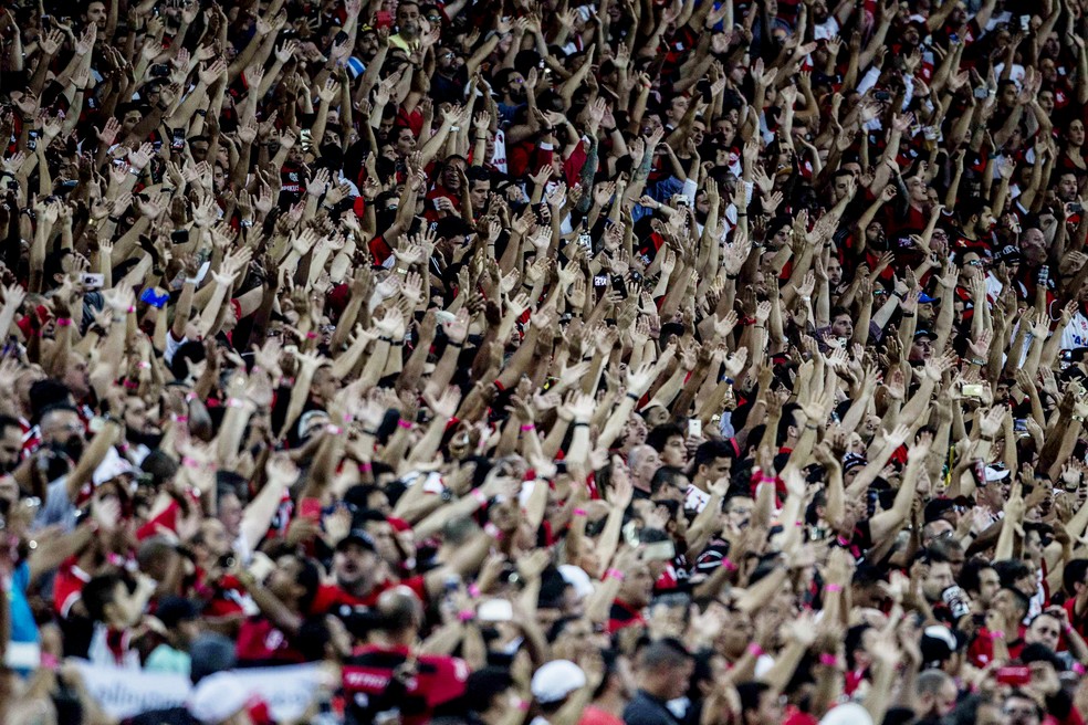 Rubro-negros lotaram o Maraca nesta quarta-feira (Foto: MÁRCIO MERCANTE/AGÊNCIA O DIA/ESTADÃO)