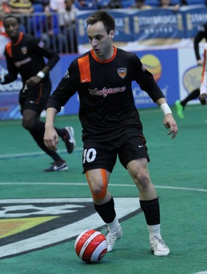 Tiguinho, jogador de show bol americano (Foto: MISL / Divulgação) Tiguinho, jogador de show bol americano (Foto: MISL / Divulgação)