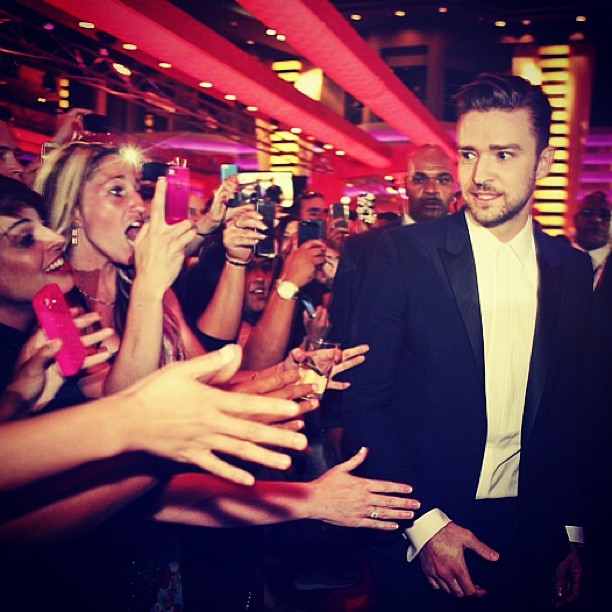 Justin Timberlake leva fãs à loucura em Las Vegas (Foto: Reprodução/Instagram)