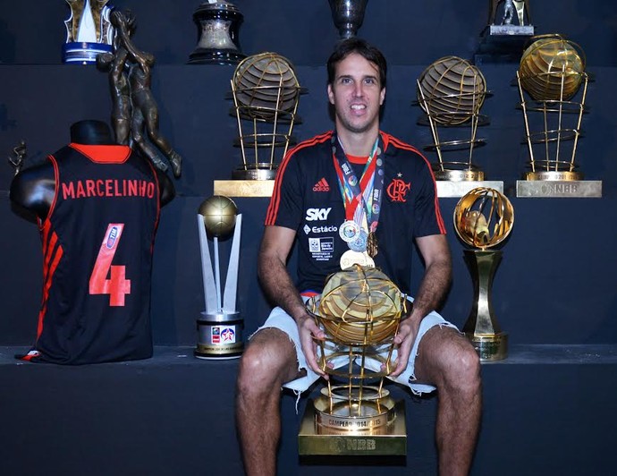 Marcelo Machado, Marcelinho, jogador de basquete do Flamengo, campeão do NBB (Foto: André Durão)