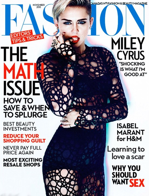 Miley Cyrus (Foto: Revista/Reprodução)