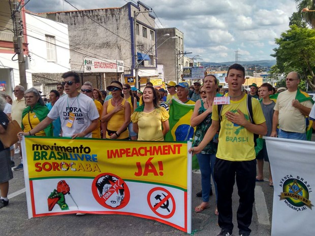 G1 Manifestantes Fazem Ato Contra O Governo Dilma Em Sorocaba E Jundiaí Notícias Em Sorocaba 9580