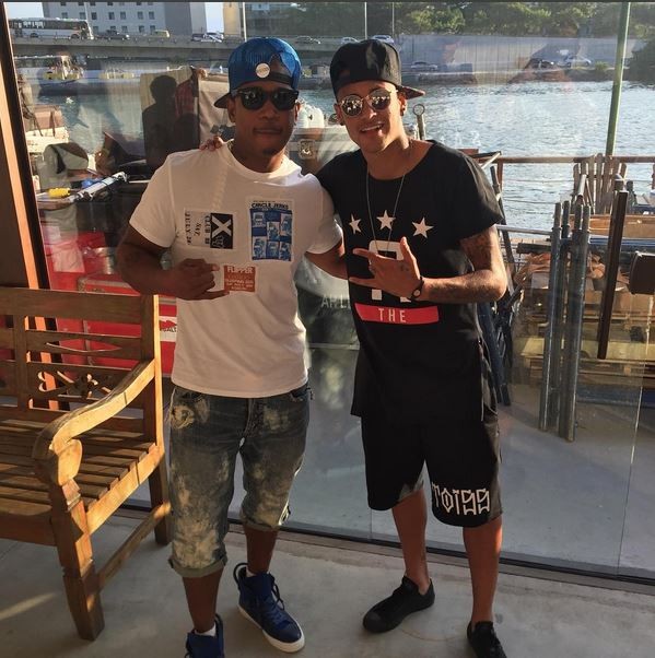 Neymar com Ja Rule (Foto: reprodução/instagram)