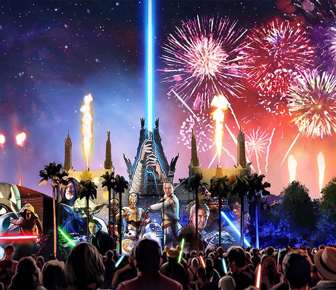 Atual show de fogos de artifício de Star Wars será, em Junho, substituído pelo novo Star Wars: A Galactic Spectacular, no Disney’s Hollywood Studios (Foto: Walt Disney World)