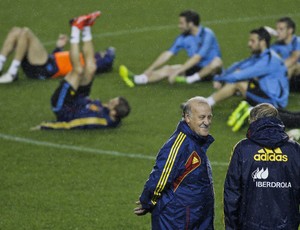 Vicente del Bosque treino Seleção Espanha (Foto: EFE)