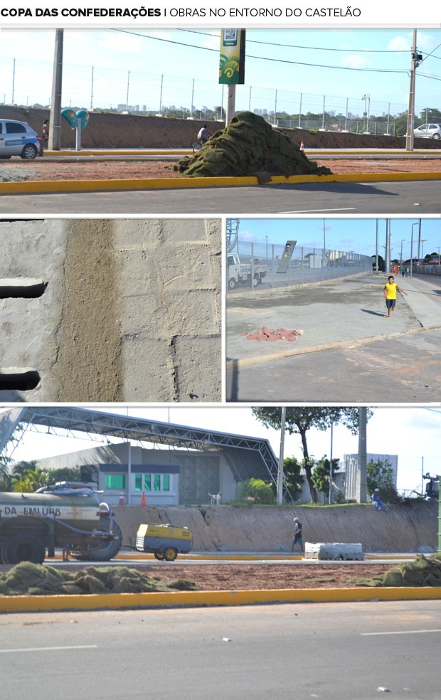 Mosaico obras castelão (Foto: Editoria de Arte)