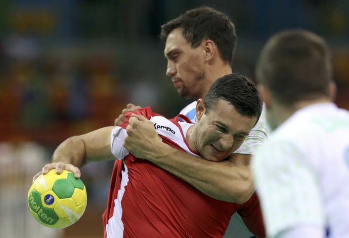 Polônia x Eslovênia, handebol masculino  (Foto: Damir Sagolj / Reuters)