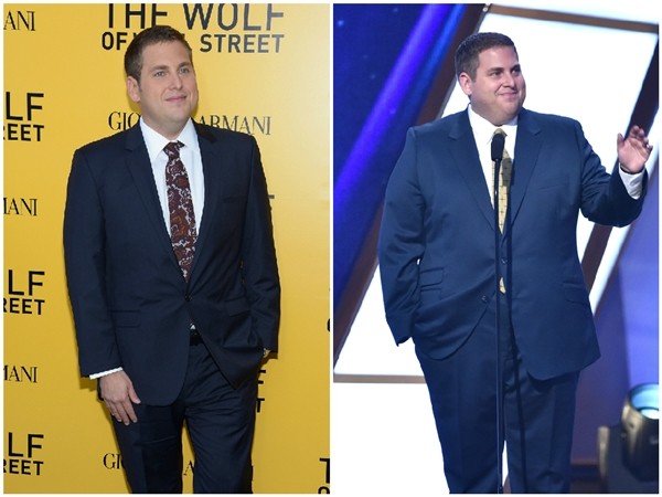 Jonah Hill em 2013 e 2014 (Foto: Getty Images)