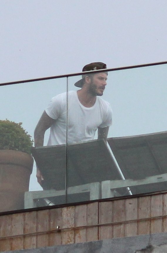 David Beckhan no hotel Fasano, RJ (Foto: Fabio Moreno/Photo RioNews)