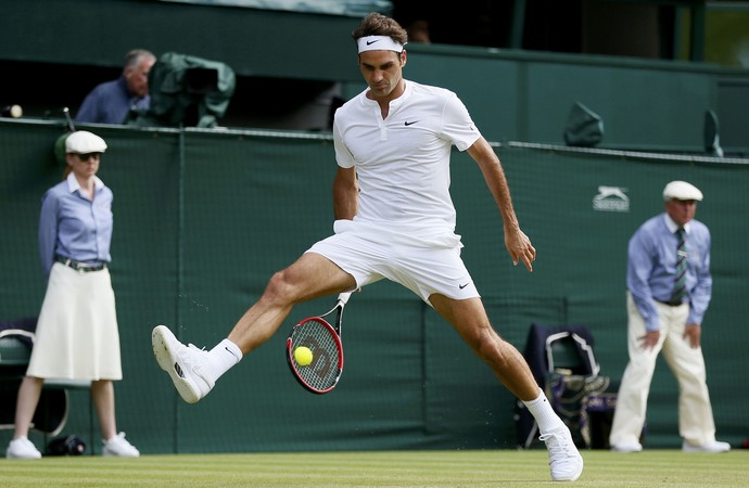 Roger Federer x Sam Querrey, Wimbledon 2015 (Foto: Reuters)