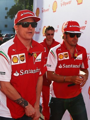 Fernando Alonso e Kimi Raikkonen GP da Austrália (Foto: Getty Images)
