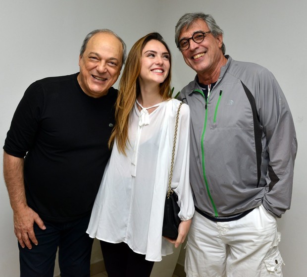 Toquinho, Isabelle Drummond e Ivan Lins (Foto: CRISTINA GRANATO/Divulgação)