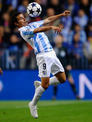 Saviola, Málaga x Borussia Dortmund (Foto: AP)