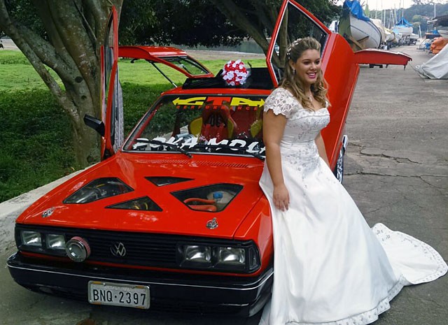 Carro já chegou a levar noiva para o altar (Foto: Felipe Sanchez/VC no G1)
