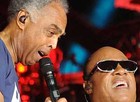 Stevie Wonder toca com Gilberto Gil no Rio (Alexandre Durão / G1)