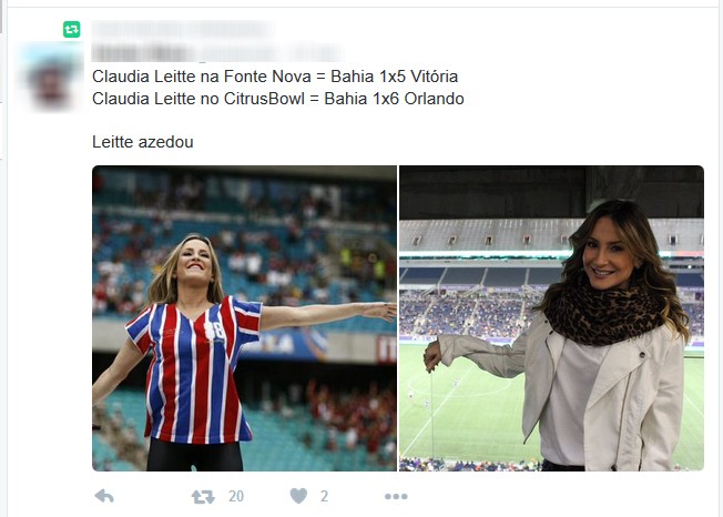 Bahia; Orlando City; Claudia Leitte (Foto: Reprodução)