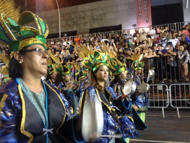 Não faltou animação no Desfile das Escolas de Samba de Curitiba (Foto: Luiza Vaz/ RPC)