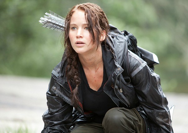 A protagonita Katniss, interpretada por Jennifer Lawrence, na arena dos Jogos Vorazes  (Foto: Divulgação)