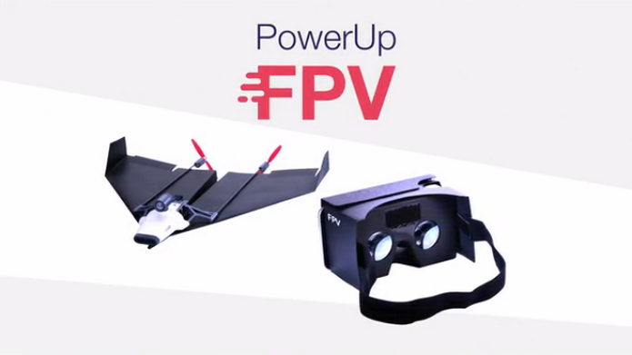 PowerUp FPV ao lado do seu visualizador de realidade virtual (Foto: Divulgação)