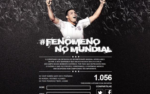 Ronaldo Corinthians Mundial (Foto: Reprodução)