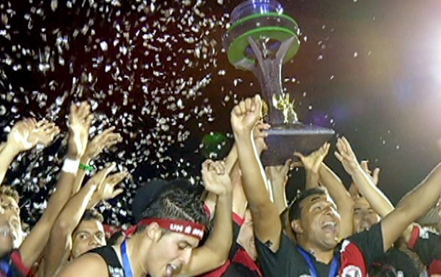 Águia Negra é campeão do Campeonato Sul-mato-grossense 2012 (Foto: Reprodução/TV Morena)