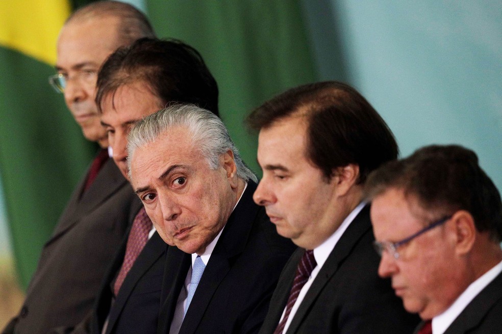O presidente Michel Temer participa de cerimônia de lançamento do plano de agropecuária 2017/2018 no Palácio do Planalto, em Brasília (Foto: Ueslei Marcelino/Reuters)