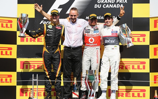 Jackie Stewart lembra que bons resultados de Romain Grosjean, como 2º lugar no Canadá, foram ofuscados por batidas (Foto: Getty Images)