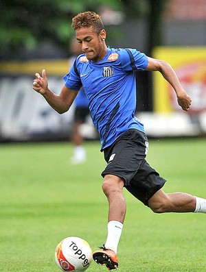Neymar treino Santos (Foto: Ricardo Saibun / Divulgação Santos FC)