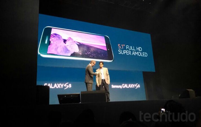 Dan Stulbach apresenta o Galaxy S5 no Brasil (Foto: Renato Bazan / TechTudo)