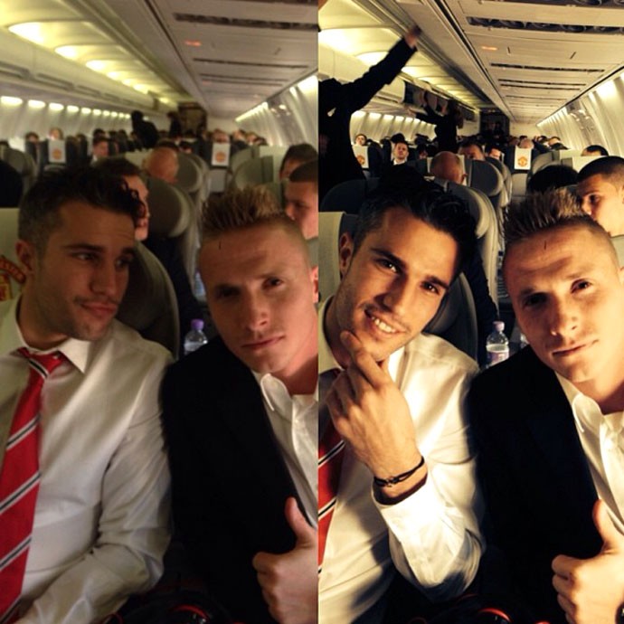 Van persie e Buttner  Manchester United instagram (Foto: Reprodução / Instagram)
