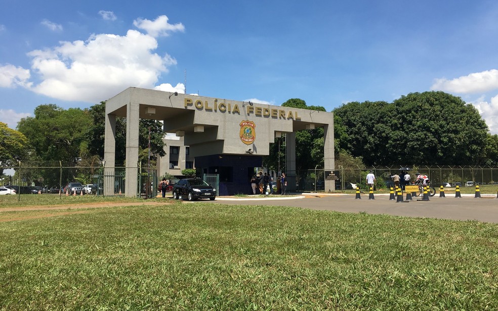Fachada da Superintendência da Polícia Federal, em Brasília (Foto: Gabriel Luiz/G1)