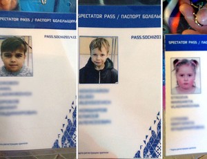 credencial crianças Sochi torcida 2 (Foto: Amanda Kestelman)